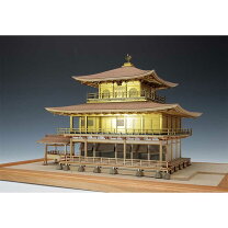 楽天市場】ウッディジョー 木製模型 1／75 鹿苑寺 金閣の通販