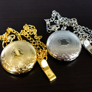 楽天市場】オリジナル時計 『華麗なる金と銀「懐中時計」 』写真が入る ...