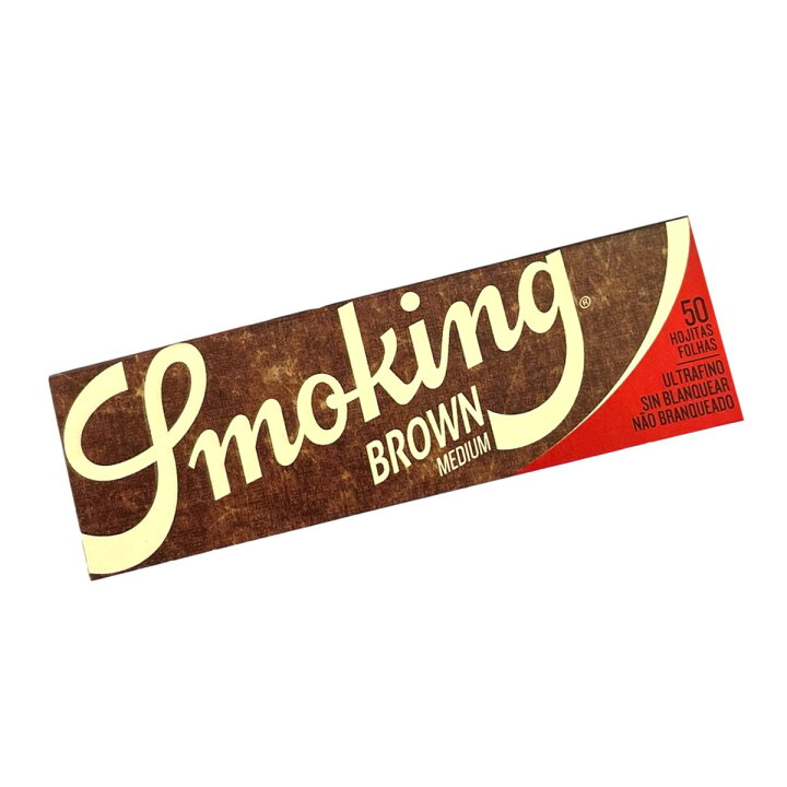激安特価 Smoking Brown スモーキング ブラウン ワンクォーター 1箱 25個入り 喫煙具 手巻きたばこ ペーパー 手巻きタバコ ペーパー ピュアヘンプ 1.1 4サイズ 50枚入 78mm 巻紙