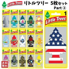 Little Trees リトルツリー 5枚セット Part 2ブラックアイス バニラ ココナッツ ベリー サマーリネン アップル ストロベリー レイン ベイサイド 芳香剤 カー用品