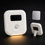 ソーラー センサー ライト 室内 人感センサーライト 足元灯 ナイトライト 光充電式 明暗センサー 3000K暖…