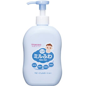 ミルふわ ベビージェルローション ポンプ 300mL ＊アサヒグループ食品 和光堂/母乳にも含まれ肌への保湿効果がある成分を配合したベビーローション/保水バリア成分・セラミド/ベタイン(アミノ酸系)/スクワラン/ベビー スキンケア