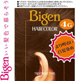 ビゲン ヘアカラー 4G 自然な栗色 40mL+40mL ＊医薬部外品 ホーユー Bigen ヘアカラー 白髪染め 白髪隠し