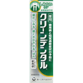 クリーンデンタルS しみないケア 100g ＊医薬部外品 第一三共ヘルスケア クリーンデンタル オーラルケア デンタルケア 虫歯予防 歯みがき 歯磨き 歯磨き粉