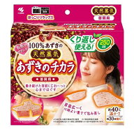 あずきのチカラ 首肩用 1個 ＊小林製薬/首肩を広くつつみ込む/くり返し250回使え/あずきの天然蒸気の温熱…