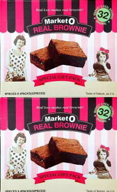 マーケットオー リアル ブラウニー 24g X 32個 2箱 セット MARKET O REAL BROWNIE 24g X 32PC コストコ商品 限定 チョコ チョコレート 詰め合わせ アソート おやつ 甘党