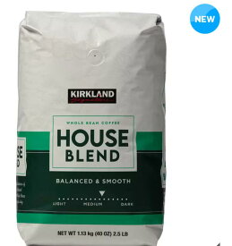 NEWパッケージ KIRKLAND カークランド シグネチャー スターバックス ハウス ブレンド コーヒー (豆) 1.13kg 送料無料 コストコ商品