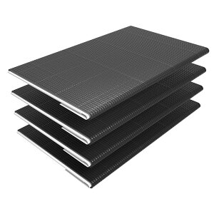 【マラソン限定★5%OFF+P5倍】制振シート 車 デットニング材 【制振・吸音・断熱】 厚み2mm×幅46CM×長さ80CM ・ 4枚入 表面アルミ箔+裏面ブチル材テープ ハサミでカット可能 接着剤が不要【ブラ