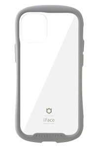 iFace Reflection iPhone 12 mini �P�[�X �N���A �����K���X (�O���[)