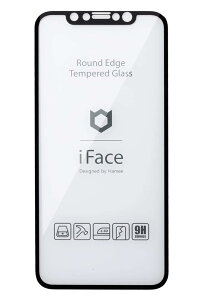 iFace iPhone 11/XR ��p �K���X�t�B���� ���E���h�G�b�W ��ʕی�V�[�g [�u���b�N]