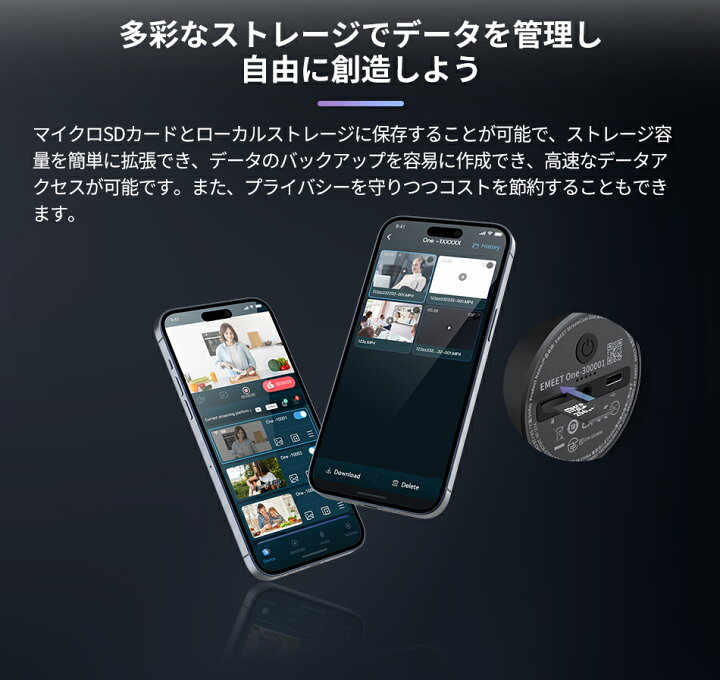 楽天市場】EMEET StreamCam One Webカメラ1080P マイク内蔵 広角 