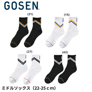 �y�ŒZ�o�ׁz�S�[�Z�� GOSEN �\�b�N�X �~�h���\�b�N�X 22-25cm F2513 �o�h�~���g���E�e�j�X�E�\�t�g�e�j�X