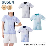 ゴーセン GOSEN ウエア ウェア レディースゲームシャツ T2643 バドミントン・テニス・ソフトテニス 2026FW