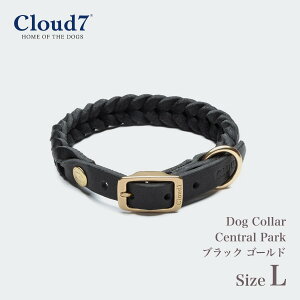 yCloud7 NEhZuzhbOJ[ Zgp[N ubN S[h LTCY Dog Collar Central Park Black Gold pJ[  v U[ NEh7 COA