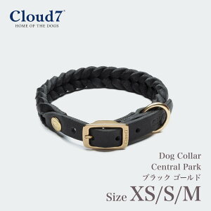 yCloud7 NEhZuzhbOJ[ Zgp[N ubN S[h XS/S/MTCY Dog Collar Central Park Black Gold pJ[  v U[ NEh7 COA