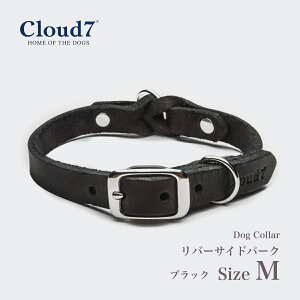 首輪 Cloud7 クラウド7 ドッグカラーリバーサイドパーク ブラック Mサイズ 【ペット】 【お散歩グッズ】 【海外直輸入】