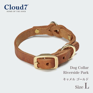  p v Cloud7 NEh7 J[ o[TChp[N LS[h LTCY Dog Collar Riverside Park Camel Gold COA