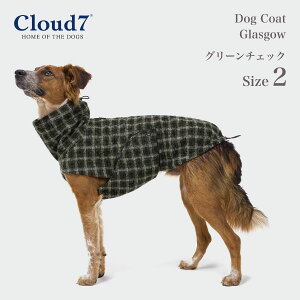 pR[g Cloud7 NEh7 OXS[ O[`FbN SIZE2 Dog Coat Glasgow Plaid Green ybgpR[g CR[g COA
