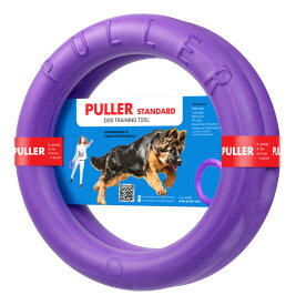 犬用　おもちゃ PULLER(プラー)　STANDARD (大) 2個1組 大・中型犬用 ボール ロープ フライングディスク