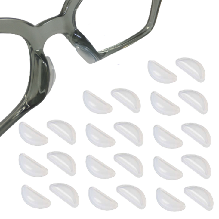 メガネ 眼鏡 サングラス 鼻パッド ノーズパッド シリコン 滑り止め 24個（12ペア） SMP1
