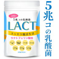 【楽天1位 7冠達成／5兆個の乳酸菌】 LACT 乳酸菌 サプリ 善玉 菌 ビフィズス菌 4種類の乳酸菌 ラクトフ…