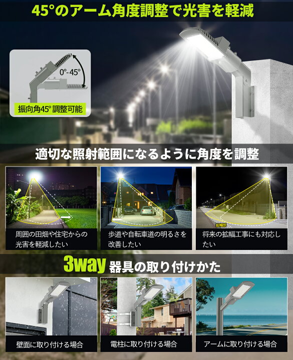 楽天市場】【軽量化】SUKITEN LED防犯灯 道路灯 30W 5,000l 街路灯 