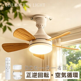 ＼楽天1位！夏に正回転！電気代節約／シーリングファン シーリングファンライト リモコン付き 天井 シーリングライト ファン DCモーター LEDシーリングライト 薄型 ファン付 ライト 天井照明 木目調 扇風機 リビング 軽量 小型 静か 調光調色 E26 6-8畳 ダクトレール