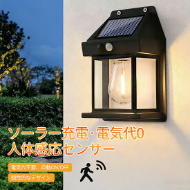 防水庭園ライト 人感センサー ソーラー充電 防水 電気代不要 電気代0 3モード調節 庭照明 省エネ照明 庭の美化 高輝度LEDライト 人感センサー搭載 高効率 防塵設計