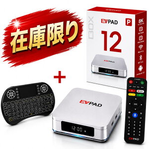 �y�݌Ɍ���z�e���r�{�b�N�X 12P ���C�����X�~�j�L�[�{�[�h�t�� Android 12 Wi-Fi 6 Bluetooth 5.2 4GB RAM 64GB ROM Type-C�Ή� 1�N�ۏ� ��������