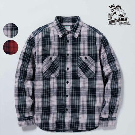 ☆【父の日ギフト】メンズ/MOMOTARO JEANS/桃太郎ジーンズ/ORIGINAL TWILL CHECK SHIRT/オリジナルツイルチェックシャツ/品番:MXLS1002【SALE】【30%OFF】