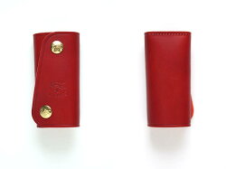 グッズ/ILBISONTE/イルビゾンテス/ナップボタンレザーキーケース/品番:X54123-05250/MADEINITARY/固めの丈夫なツヤありレザーで大切なカギを守ります。スナップボタンで開閉するタイプです。