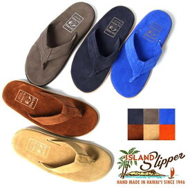 【父の日ギフト】メンズ/ISLAND SLIPPER/アイランドスリッパ/レザートングサンダル/スエード/ハワイ製/ハンドメイド/品番:PB203,PT203