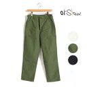 メンズ orSlow オアスロウ バックサテン ファティーグパンツ 日本製 品番：01-5002