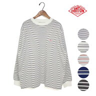 *メンズ DANTON ダントン クルーネックボーダー 長袖 Tシャツ 品番：DT-C0200TCB