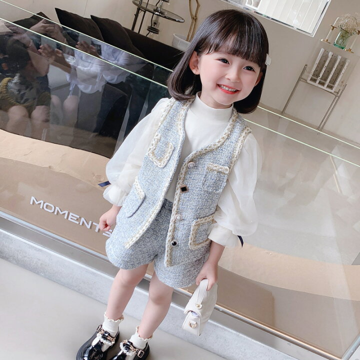 楽天市場】女の子 パンツスーツ セットアップ 3点セット 子供 