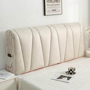 ヘッドボードカバー ベッドサイドカバー ソフトバッグクッションカバー 保護カバー スリップカバー おしゃれ ベッドの背もたれ 防塵カバー 伸縮布 ストレッチ 長方形 ヘッドボード抱き枕