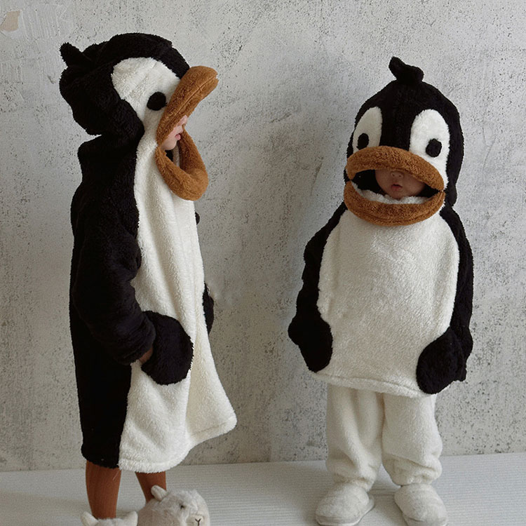 楽天市場】子供 パジャマ 可愛いペンギン ワンピース 女の子 男の子