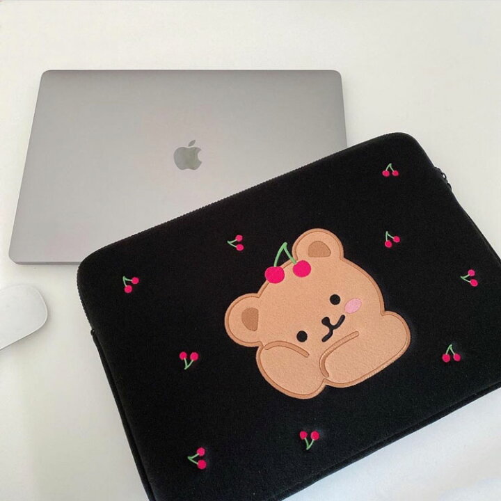 楽天市場 ノートパソコンケース Ipadケース Pcケース 韓国 かわいい 11 13 14 15 15 6インチ 15インチ 可愛い パソコンバッグ ノートpcケース かわいい 女性 ノートパソコン カバー Macbook 保護ケース 熊 クマ 軽量 インナーバッグ 収納 中学生 高校生 大学生 ギフト