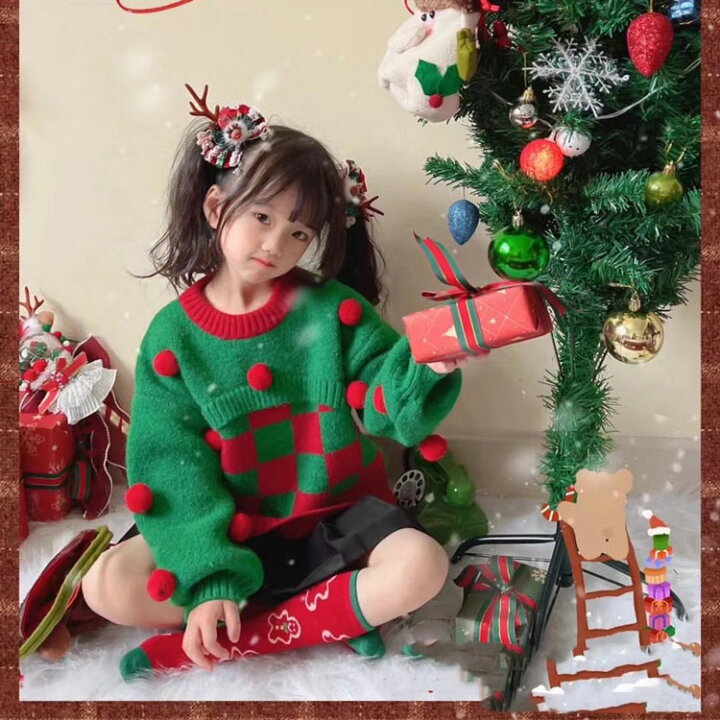 楽天市場】子供服 キッズ セーター クリスマス衣装 女の子 男の子  