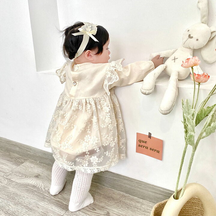楽天市場】2点セット ベビー ワンピース ロンパース 子供服 女の子 