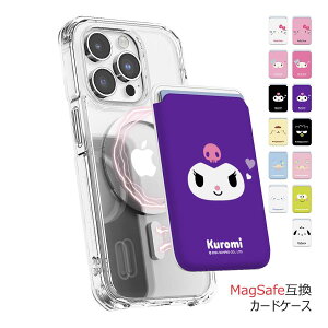 Sanrio Characters Face Magnetic Slide Card Case MagSafe�݊� �J�[�h�P�[�X