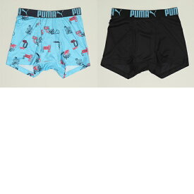 10/29NEW 通販限定 PUMA プーマ 2P グラフィック総柄 ボクサーパンツ 1065 2枚組 ベビードール BABYDOLL 子供服 キッズ 男の子 下着 パンツ インナー 120 130 140 150