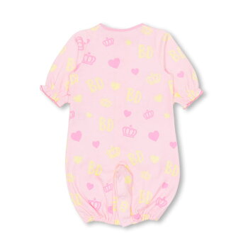 7/11NEWフリル2wayオール1021BベビードールBABYDOLL子供服ベビー服ベビー新生児女の子カバーオールドレスオールハートピンク