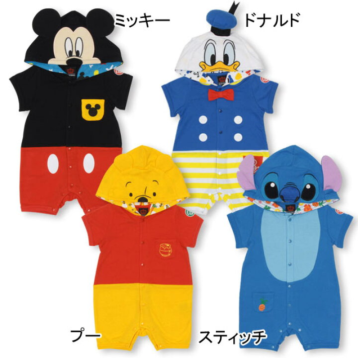 楽天市場 ディズニー なりきり ロンパース 2257b ベビードール Babydoll 子供服 ベビー コスチューム コスプレ Disney Collection Babydoll