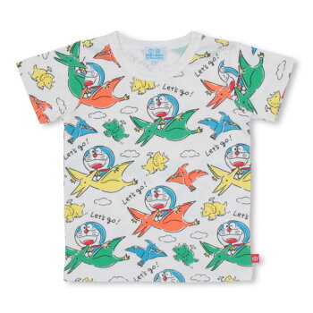 4/6NEWドラえもん恐竜総柄Tシャツ4101KベビードールBABYDOLL子供服ベビーキッズ男の子女の子