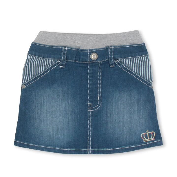 楽天市場】星刺繍 デニム スカート 4624K ポケット付き ベビードール  