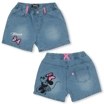 10/5NEWディズニーキャラクター刺繍デニムショートパンツ4629KベビードールBABYDOLL子供服ベビーキッズ男の子女の子DISNEY★Collection