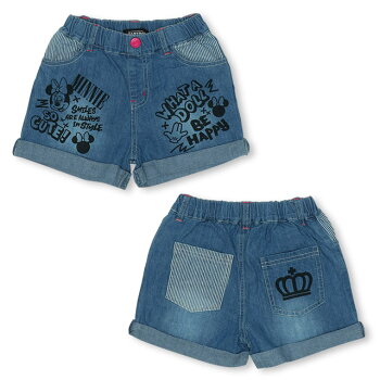 3/8NEWディズニーキャラクターデニムショートパンツ5030KベビードールBABYDOLL子供服ベビーキッズ男の子女の子DISNEY★Collection