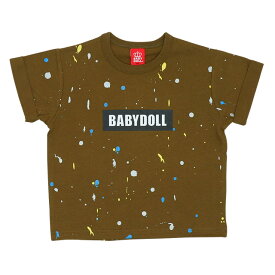 【50％OFF アウトレットSALE】 親子お揃い ペイント Tシャツ 5258K ベビードール BABYDOLL 子供服 ベビー キッズ 男の子 女の子