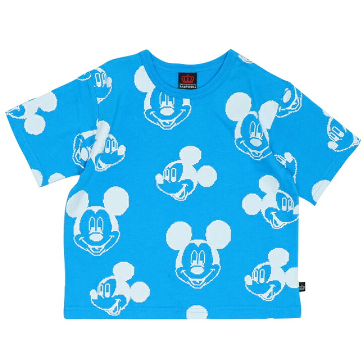 楽天市場 5 16 13 59まで S44 ディズニー ビット総柄 Tシャツ 5315k ベビードール Babydoll 子供服 ベビー キッズ 男の子 女の子 Disney Collection Babydoll